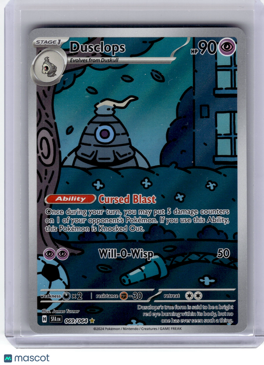 2024 Pokemon Dusclops Shrouded Fable Illustration Rare Holo #69 Near Mint