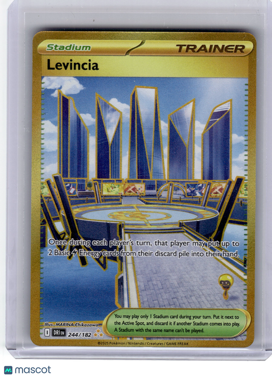 2025 Pokemon Levincia Destined Rivals Hyper Rare Holo #244 Near Mint
