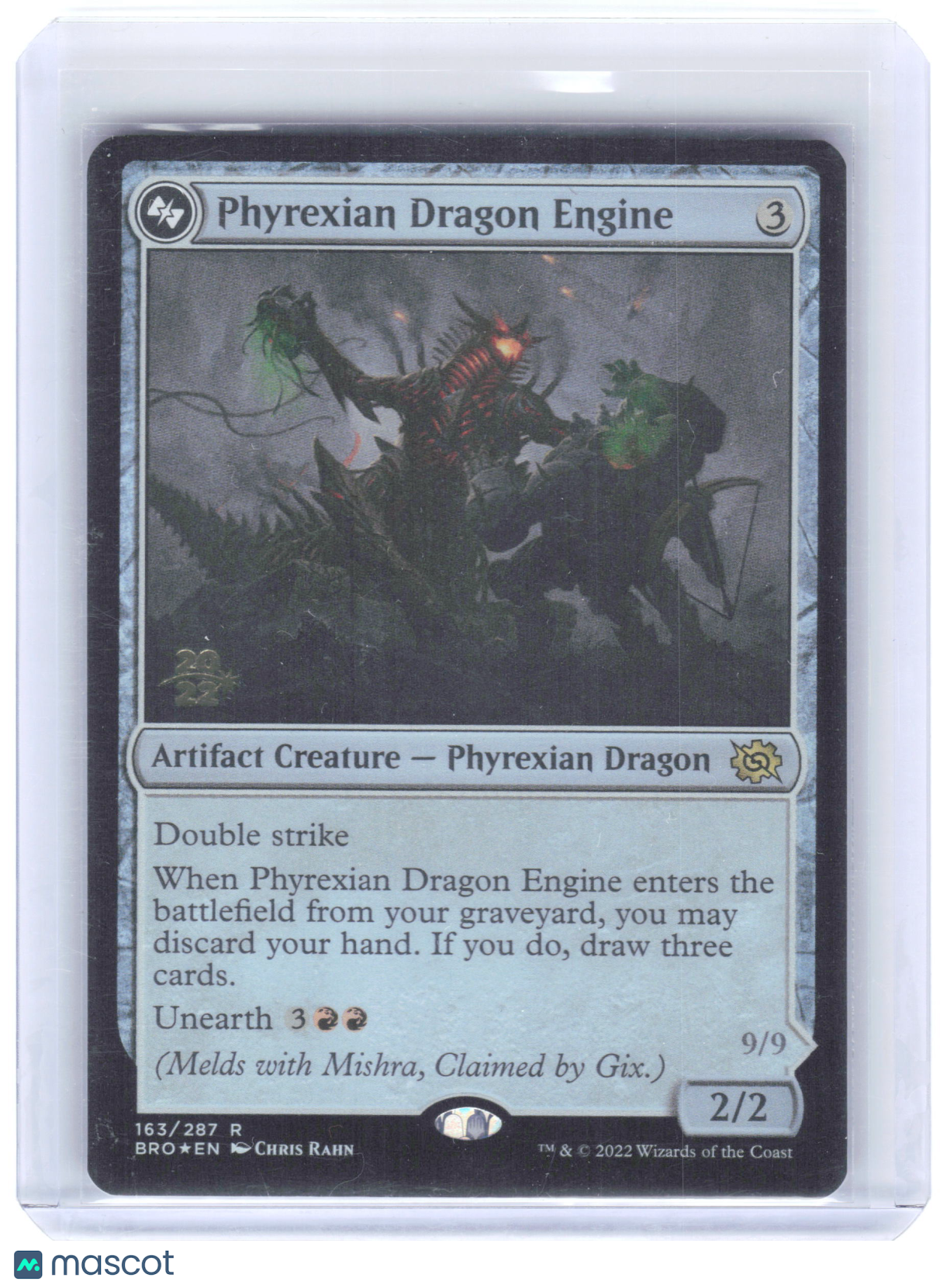 2022 Magic: The Gathering—Phyrexian Dragon Engine #163s BRO—Foil (Prerelease)
