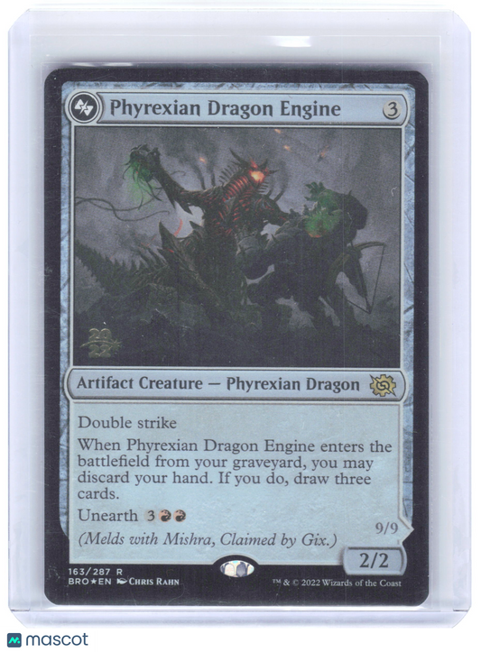 2022 Magic: The Gathering—Phyrexian Dragon Engine #163s BRO—Foil (Prerelease)