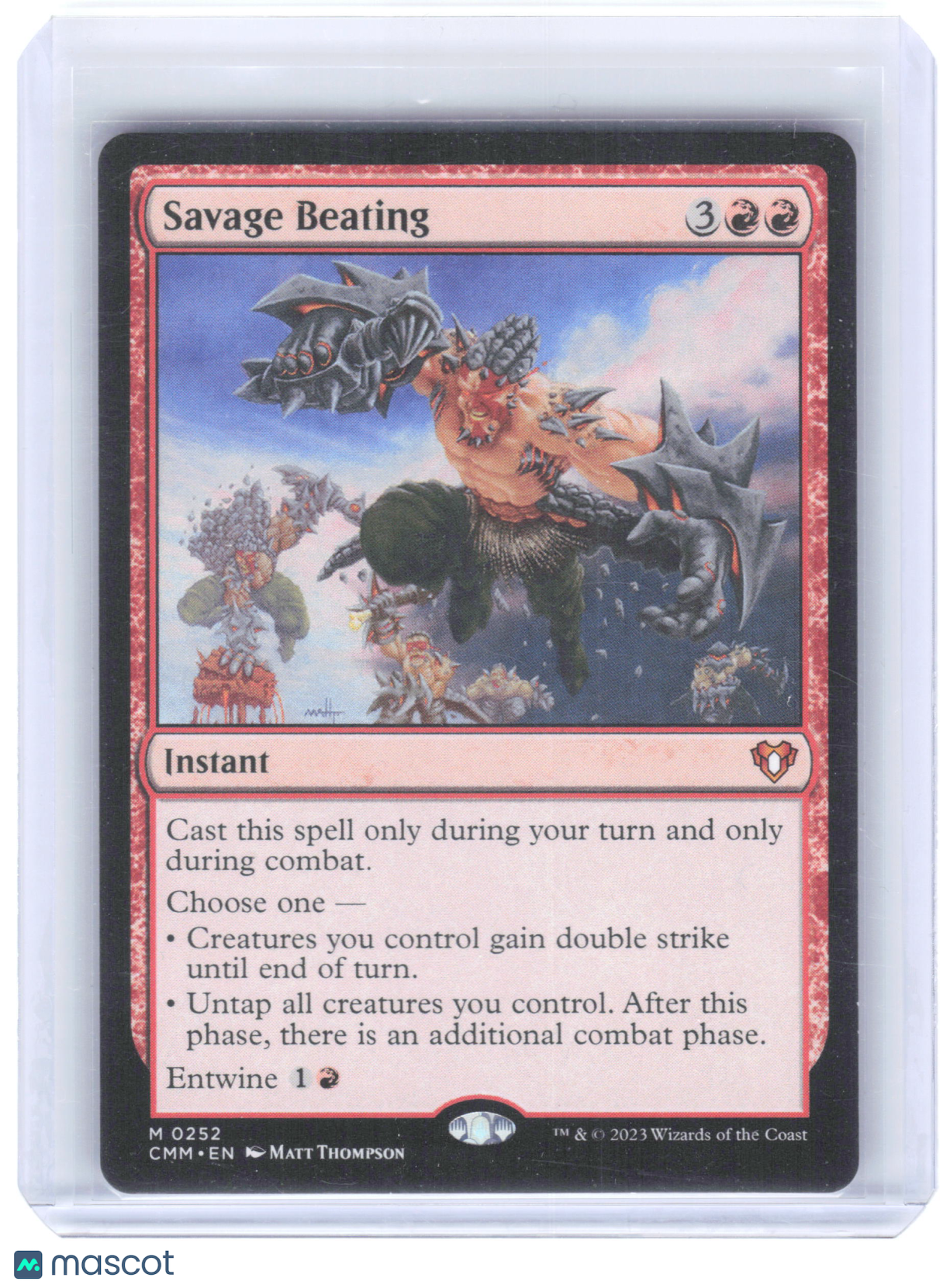 2023 Magic: The Gathering—Savage Beating #252 Commander Masters—Mythic Non-Foil
