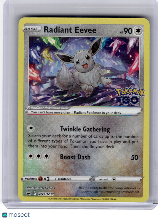 2022 Pokemon Radiant Eevee Sword & Shield Black Star Promo Holo #230 Near Mint