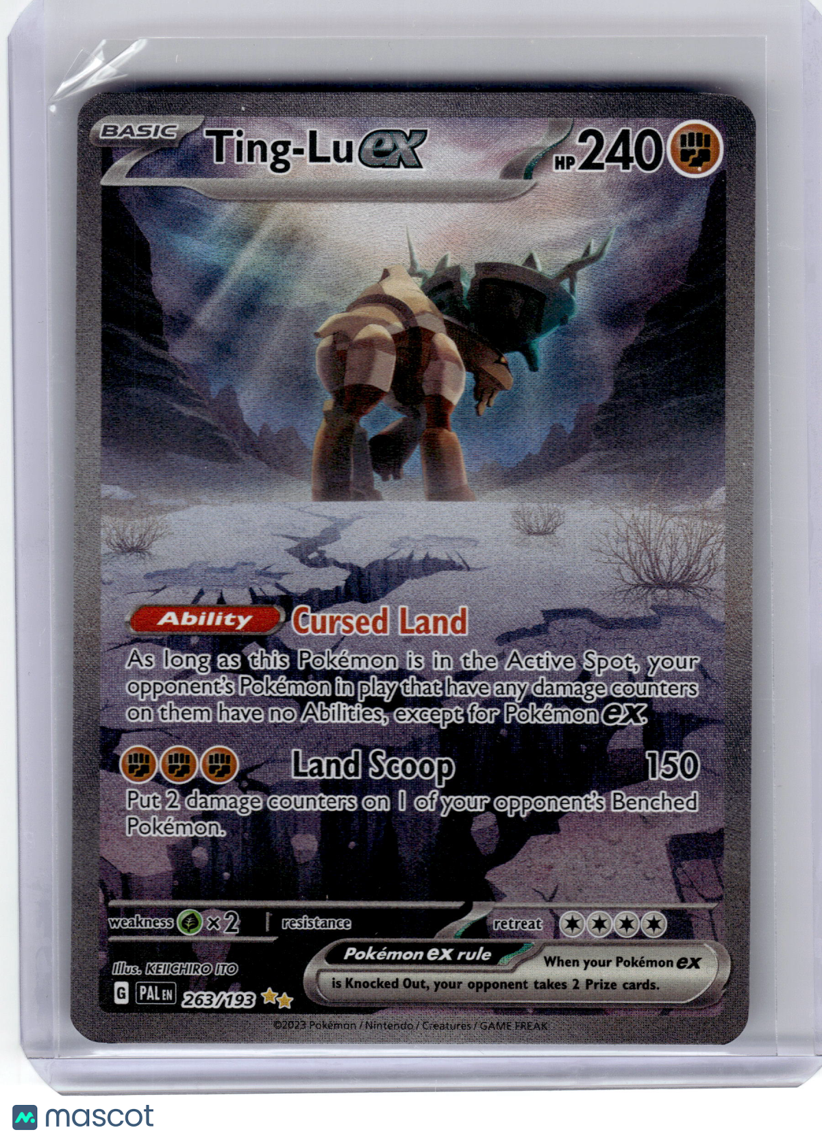 2023 Pokemon Ting-Lu EX Paldea Evolved Special Illustration Rare #263 Near Mint