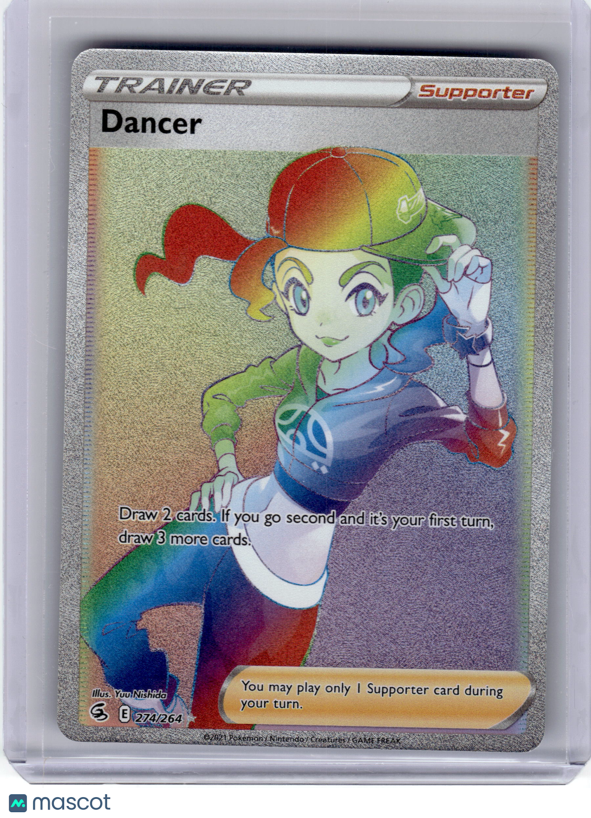 2021 Pokemon Dancer Fusion Strike Secret Rare Holo #274 Near Mint