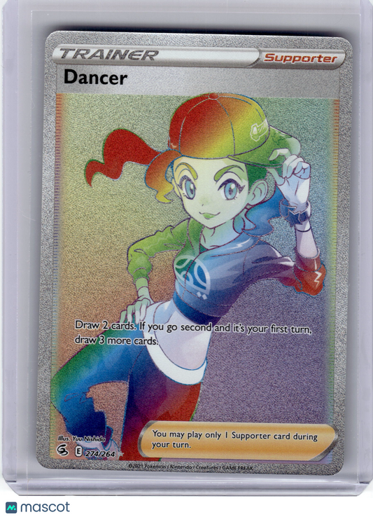 2021 Pokemon Dancer Fusion Strike Secret Rare Holo #274 Near Mint