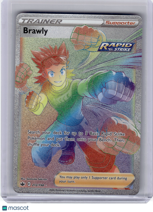 2021 Pokemon Brawly Chilling Reign Secret Rare Holo #212 Near Mint