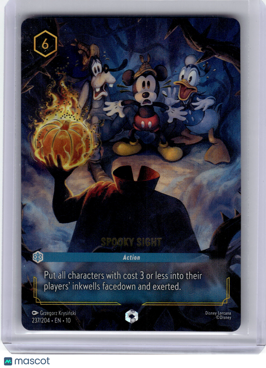 2024 Disney Lorcana Spooky Sight Whispers in the Well Enchanted Foil #237