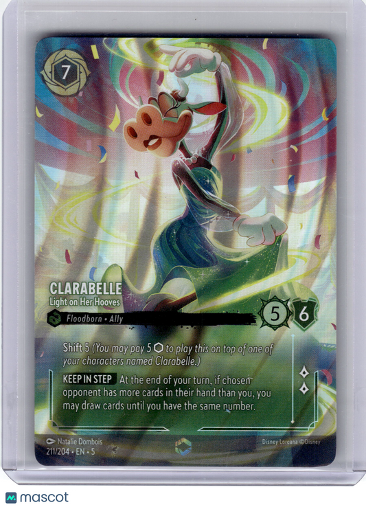 2023 Disney Lorcana Clarabelle Shimmering Skies Enchanted Foil #211