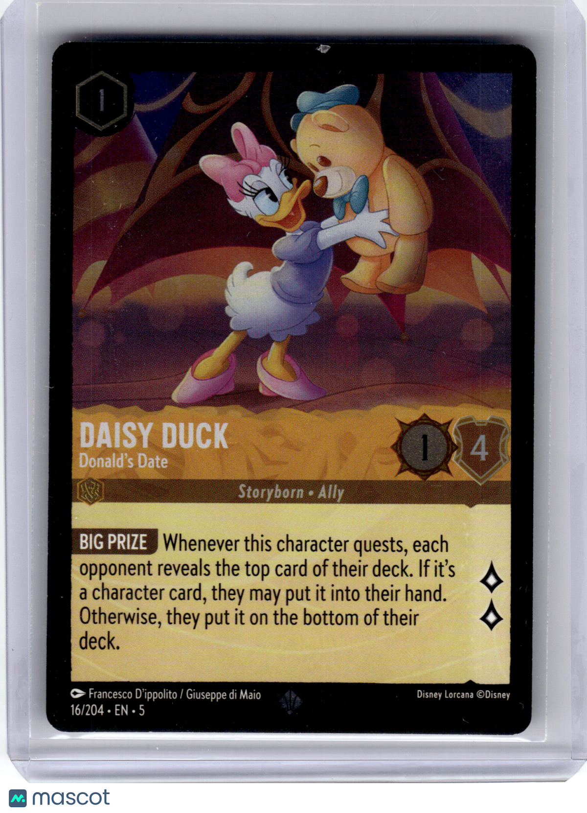 2023 Disney Lorcana Daisy Duck Shimmering Skies Super Rare #16