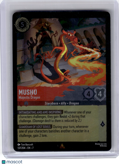 2024 Disney Lorcana—Mushu #137 Archazia's Island—