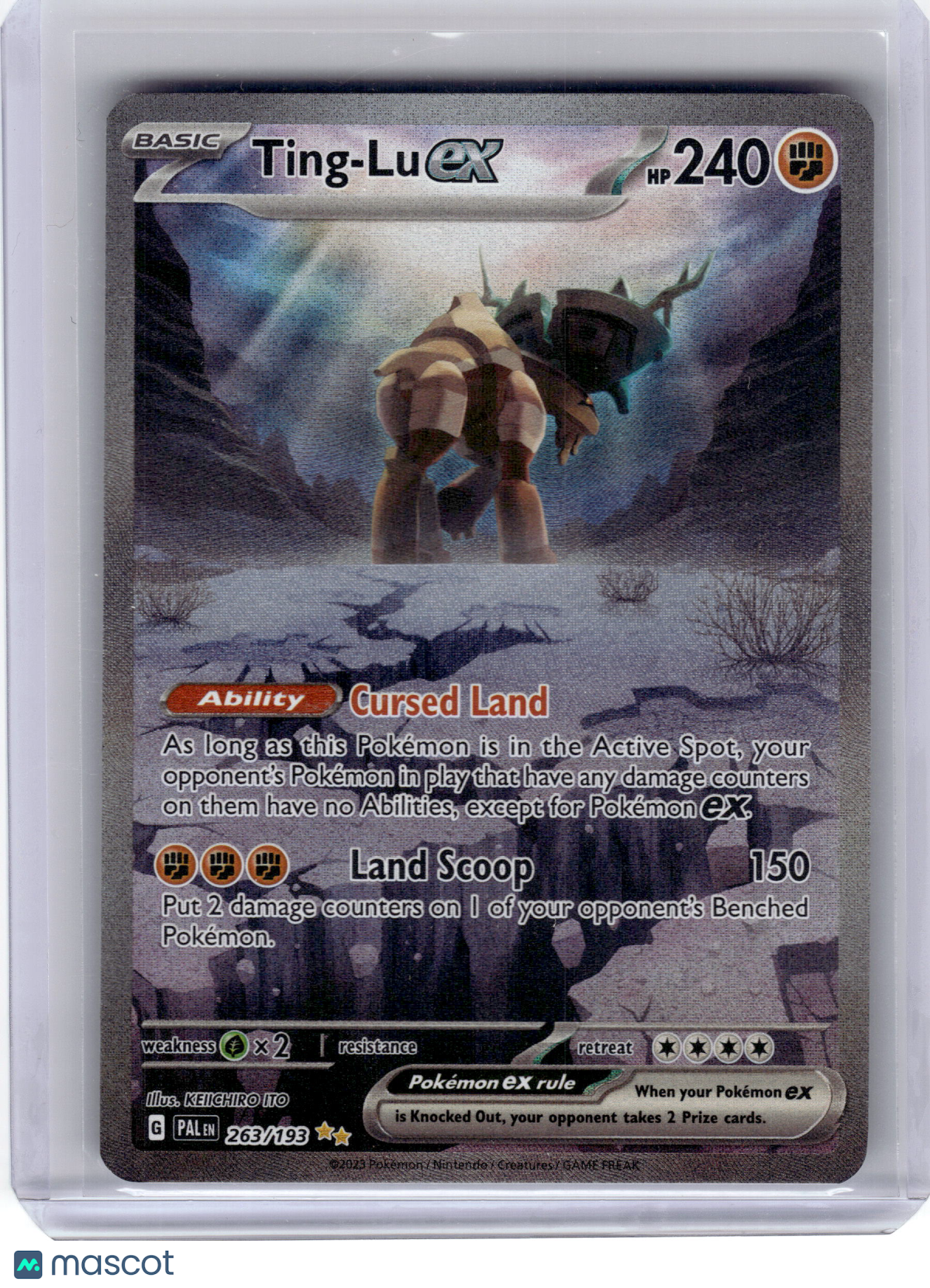 2023 Pokemon—Ting-Lu EX #263/193 Paldea Evolved— Near Mint