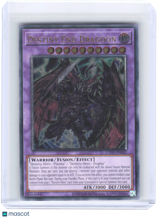 Yu-Gi-Oh! Destiny End Dragoon 2008 Light of Destruction Ultimate Rare