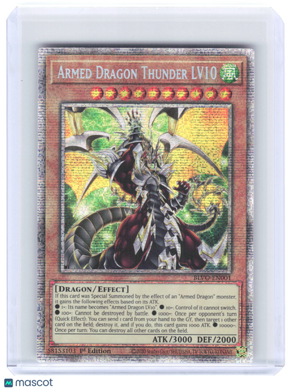 Yu-Gi-Oh! Armed Dragon Thunder LV10 2021 Blazing Vortex Starlight Rare