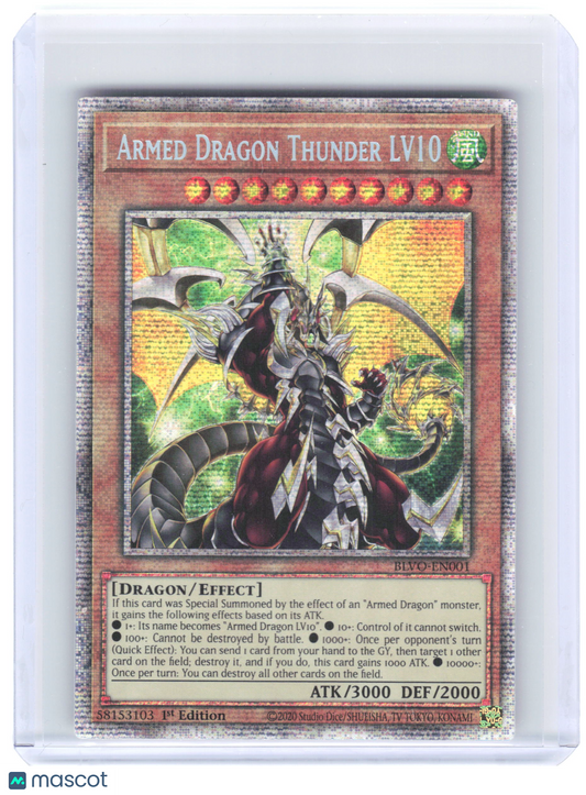 Yu-Gi-Oh! Armed Dragon Thunder LV10 2021 Blazing Vortex Starlight Rare