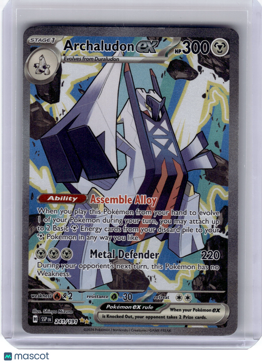 2024 Pokemon Archaludon EX Surging Sparks Special Illustration Rare #241 NM