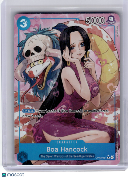 2025 One Piece Card Game Boa Hancock Carrying On His Will Foil #OP13-051 Alt Art