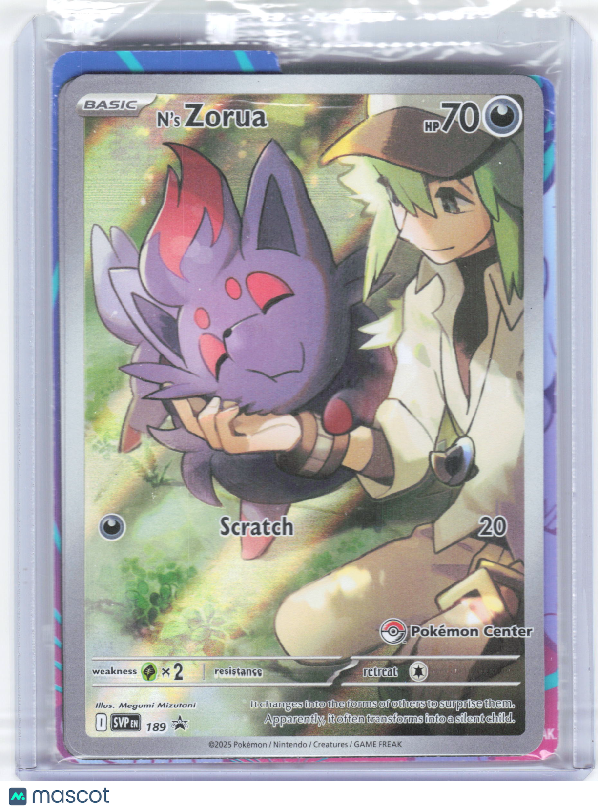 2025 Pokemon—N's Zorua #189 Scarlet & Violet Promos—(Pokemon Center) [Sealed]