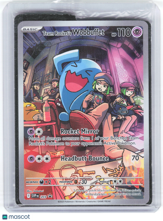 2025 Pokemon—Team Rocket's Wobbuffet #203 Scarlet & Violet Promos—Foil [Sealed]