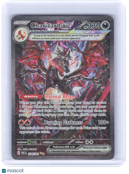 2024 Pokemon—Charizard ex #234/091 Paldean Fates—SIR Holo [Lightly Played]