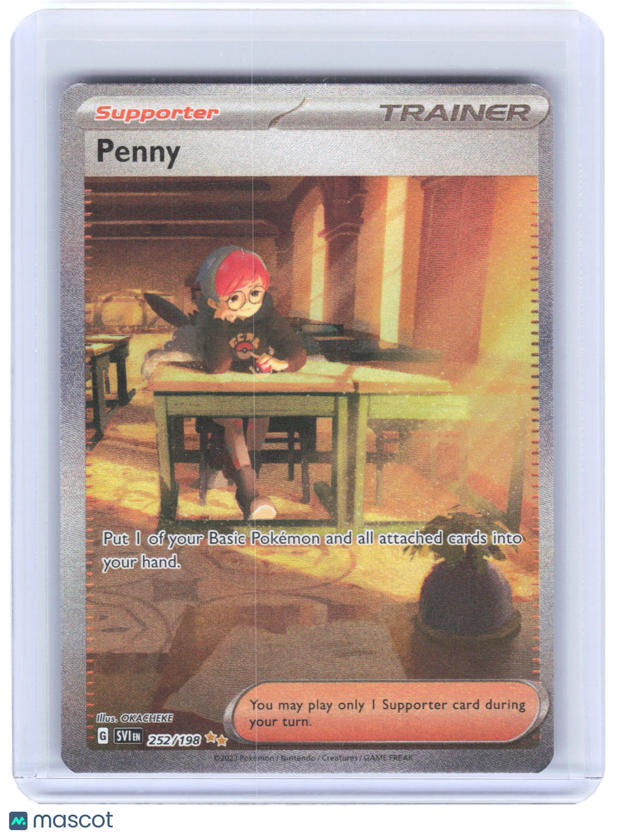 2023 Pokemon—Penny #252/198 Scarlet & Violet—Special Illustration Rare Holo