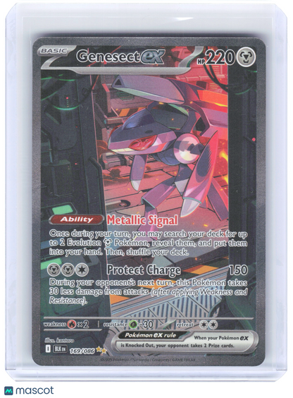 2025 Pokemon—Genesect ex #169/086 Black Bolt—Special Illustration Rare Holo