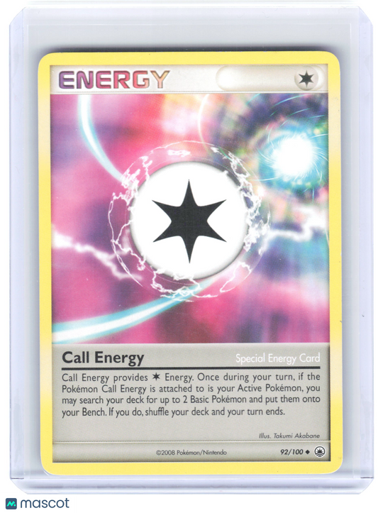 2008 Pokemon—Call Energy #92/100 Majestic Dawn—Non-Foil [Lightly Played]