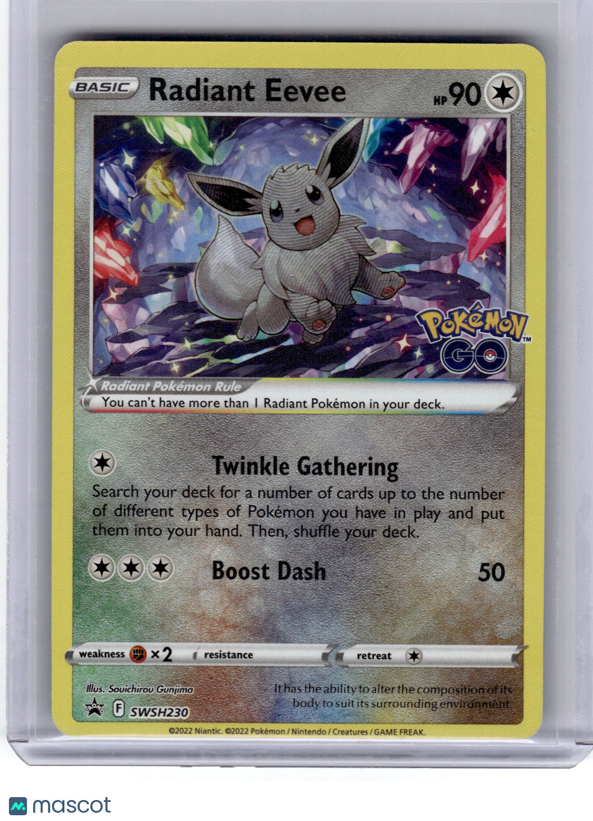 2022 Pokemon Radiant Eevee Sword & Shield Black Star Promo Holo #230 Near Mint