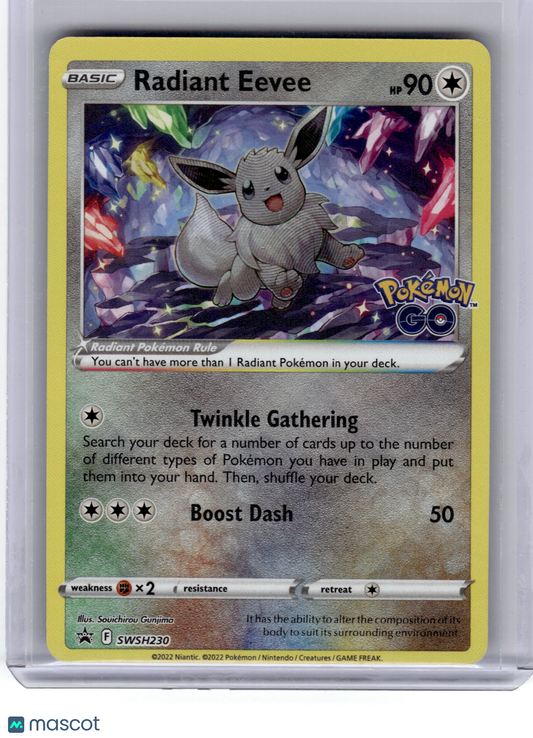 2022 Pokemon Radiant Eevee Sword & Shield Black Star Promo Holo #230 Near Mint