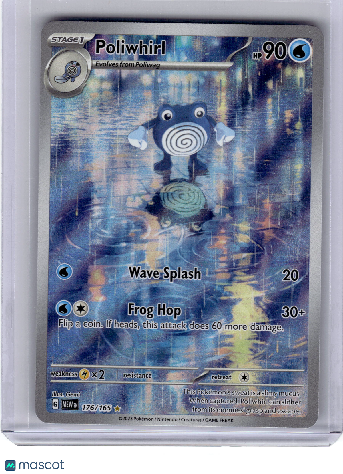 2023 Poliwhirl Pokemon 151 Illustration Rare Holo #176 Near Mint