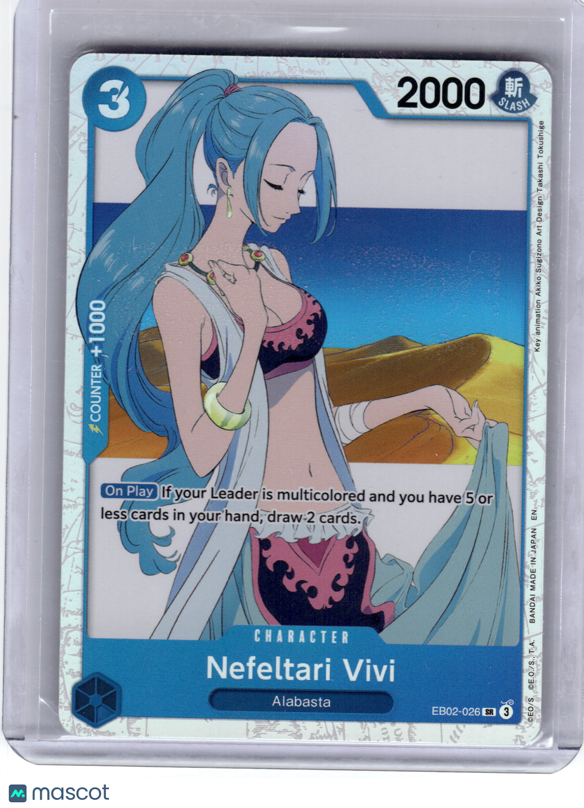 2025 One Piece CG Nefeltari Vivi Anime 25th Collection Super Rare Foil #EB02-026