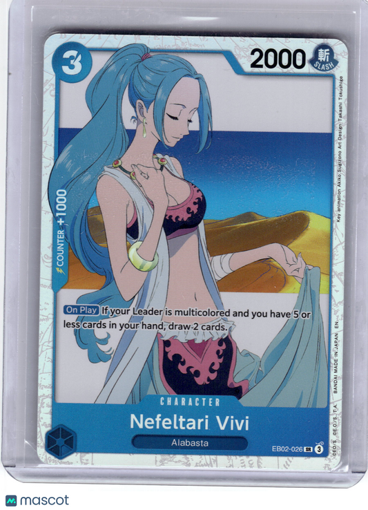 2025 One Piece CG Nefeltari Vivi Anime 25th Collection Super Rare Foil #EB02-026