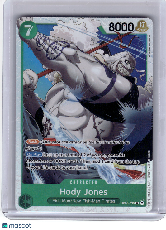 2023 One Piece Card Game Hody Jones Wings of the Captain Super Rare #OP06-035