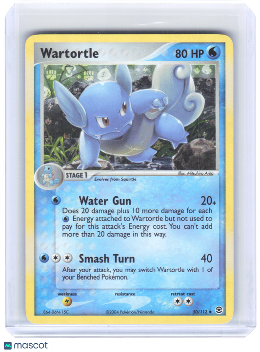2004 Pokemon—Wartortle #50/112 EX FireRed & LeafGreen—Uncommon Reverse Holo