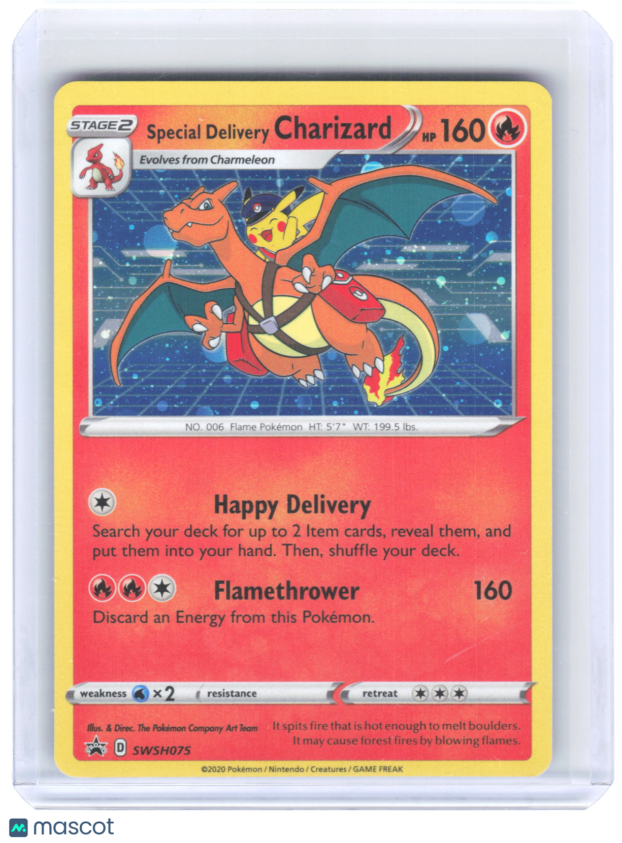 2020 Pokemon—Special Delivery Charizard #SWSH075 Sword & Shield Promos—Holo