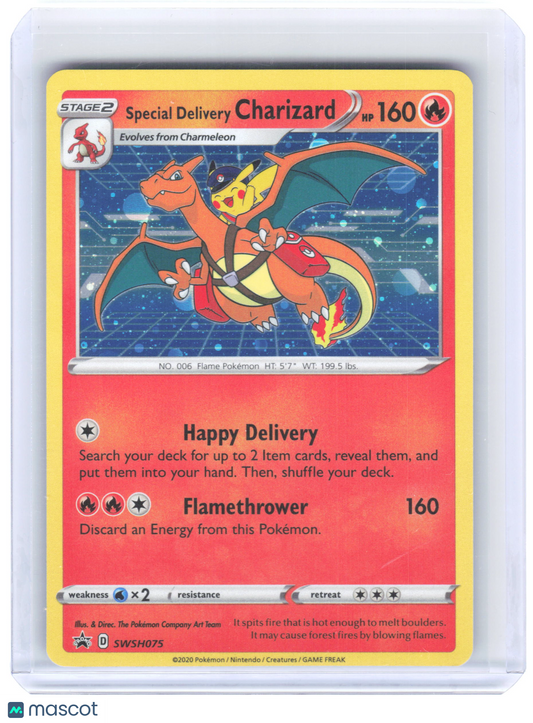 2020 Pokemon—Special Delivery Charizard #SWSH075 Sword & Shield Promos—Holo