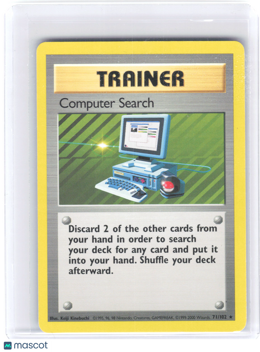 2000 Pokemon—Computer Search #71/102 Base Set—Rare Non-Foil 4th Edition