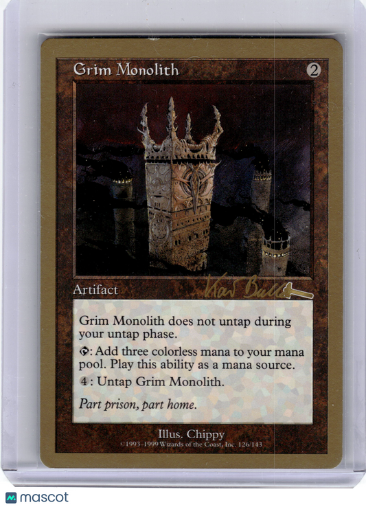 1999 Magic: TG Grim Monolith World Championship Decks Gold Border #126