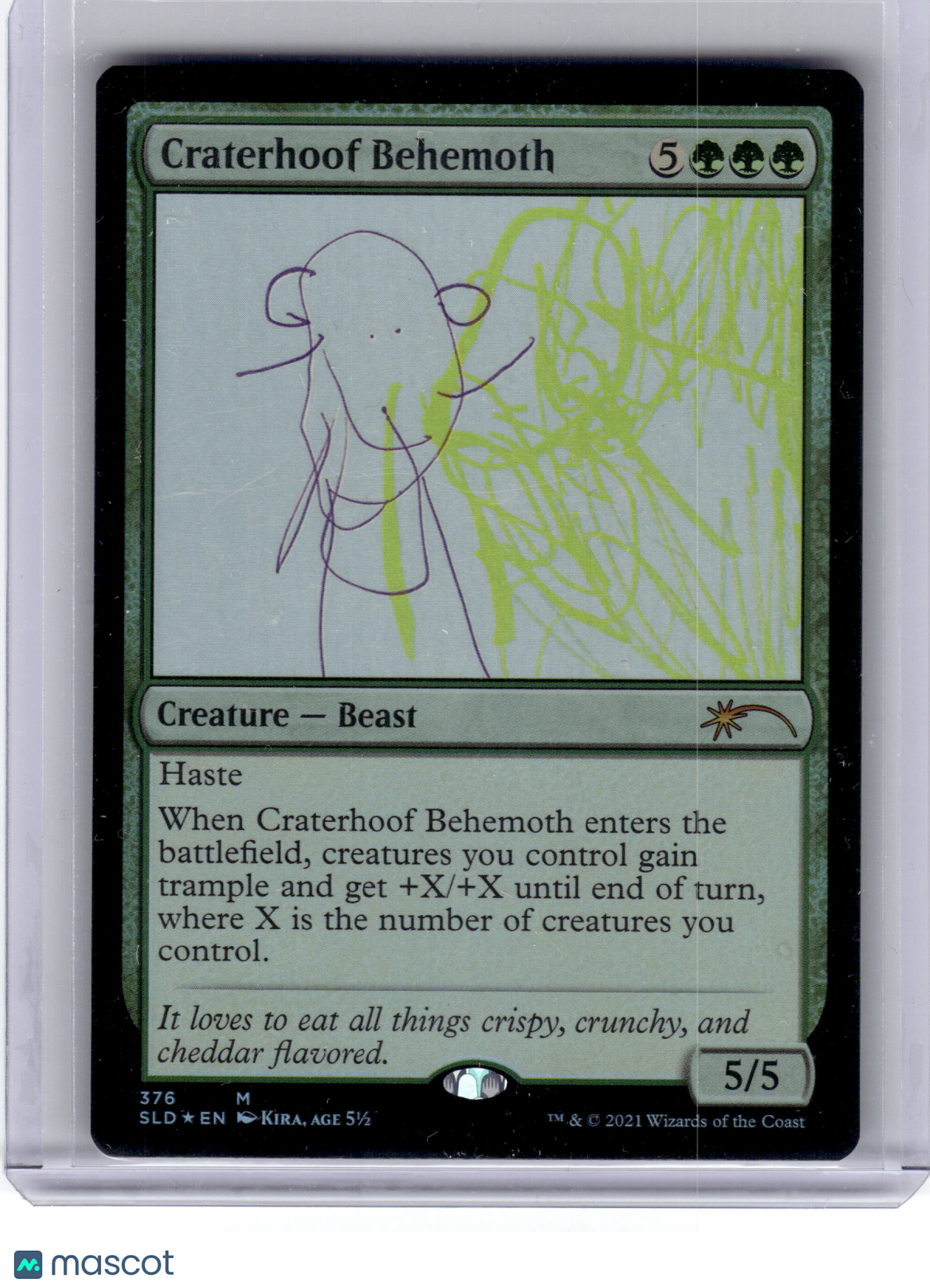 2021 Magic: TG Craterhoof Behemoth Secret Lair Drop Foil #376 Lightly Played
