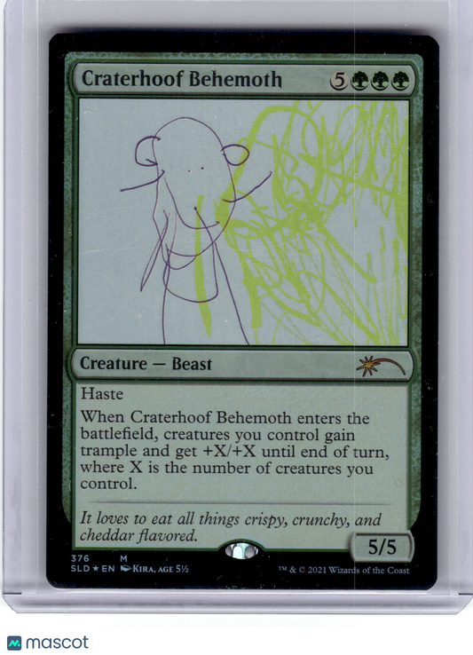 2021 Magic: TG Craterhoof Behemoth Secret Lair Drop Foil #376 Lightly Played
