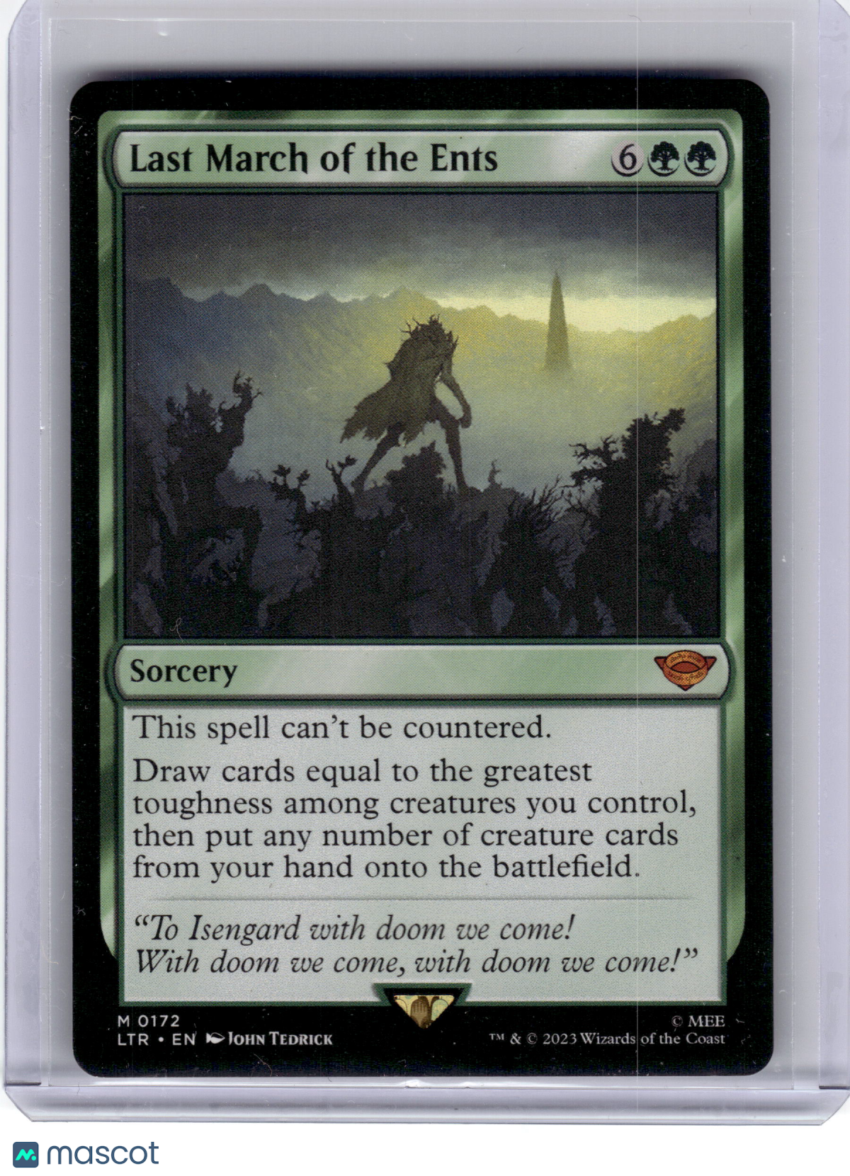 2023 Magic: TG Last March of the Ents Lord of the Rings Mythic Non-Foil #172 LP