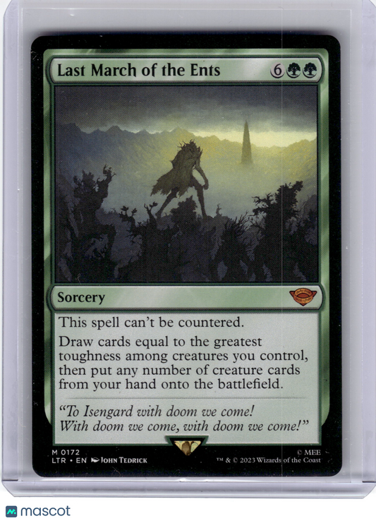 2023 Magic: TG Last March of the Ents Lord of the Rings Mythic Non-Foil #172 LP