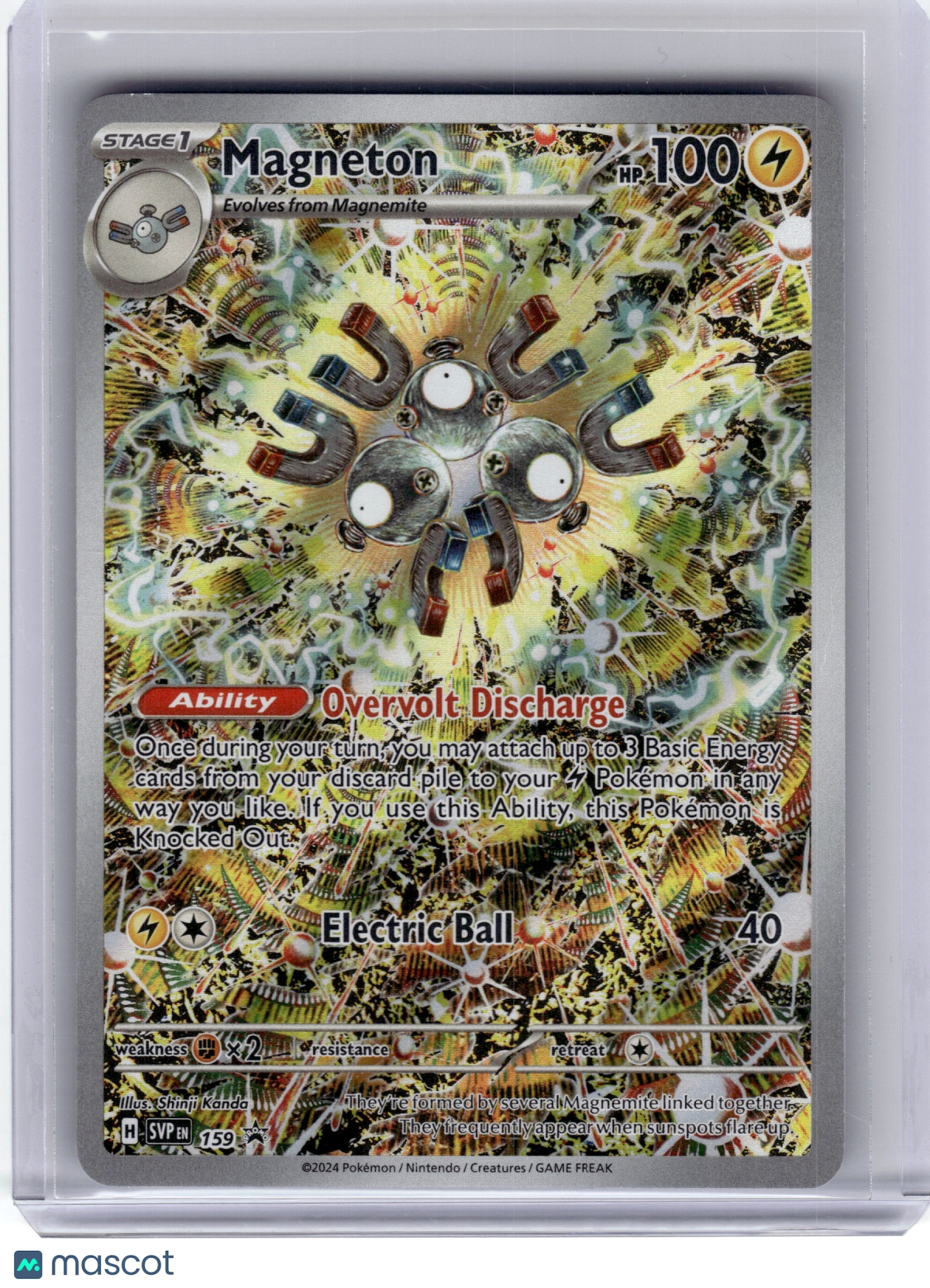 2024 Pokemon Magneton Scarlet & Violet Black Star Promo Holo #159 Near Mint