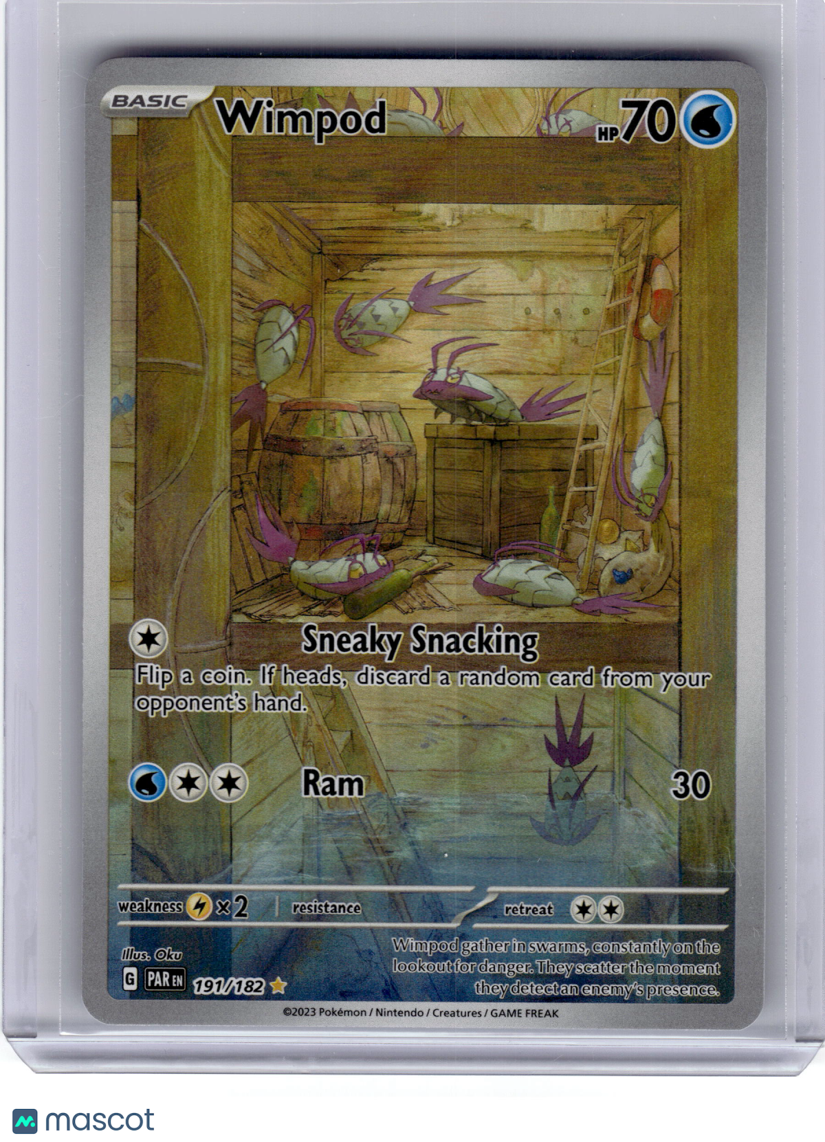 2023 Pokemon Wimpod Paradox Rift Illustration Rare Holo #191 Near Mint