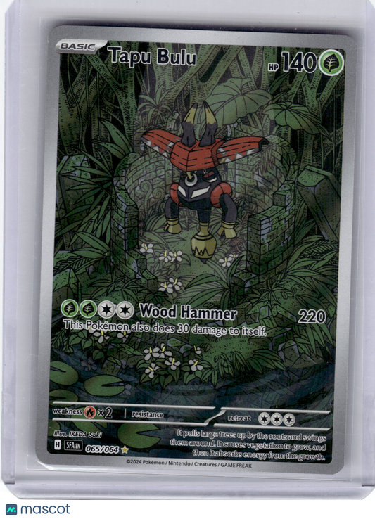 2024 Pokemon Tapu Bulu Shrouded Fable Illustration Rare Holo #65 Lightly Played