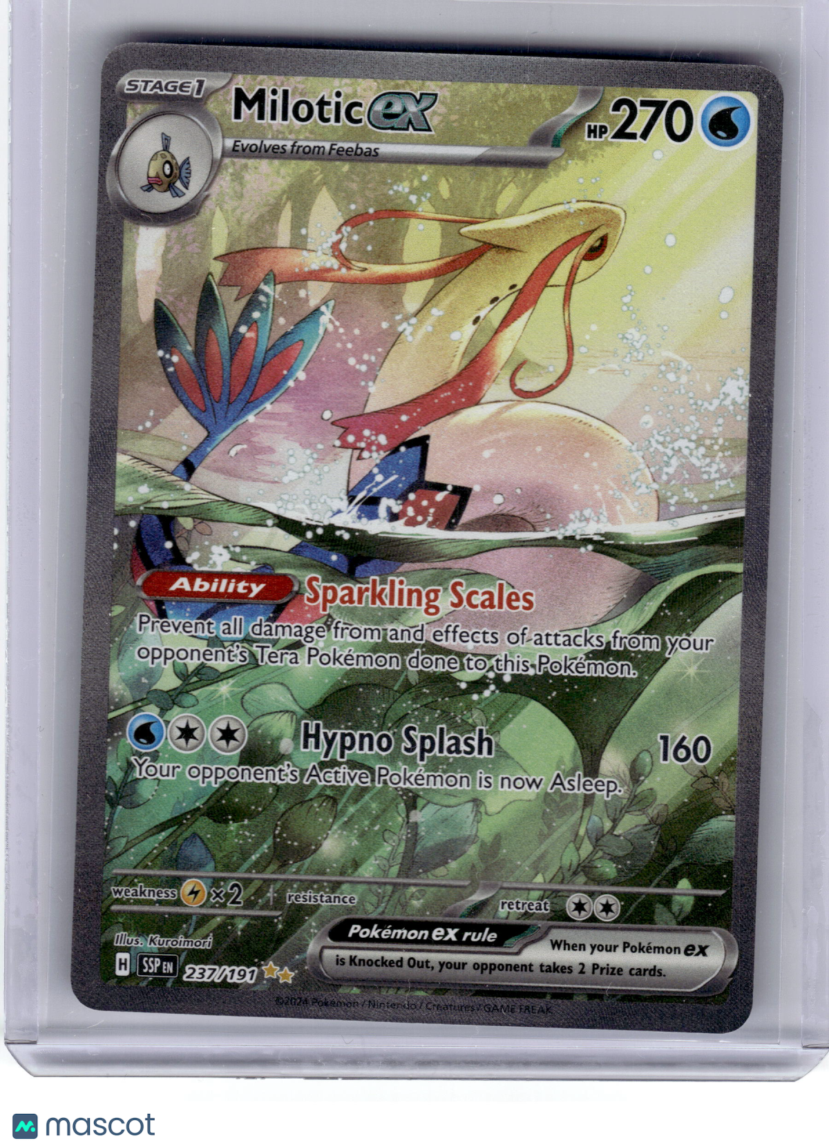 2024 Pokemon Milotic EX Surging Sparks Special Illustration Rare #237 Near Mint