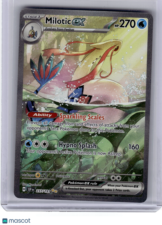 2024 Pokemon Milotic EX Surging Sparks Special Illustration Rare #237 Near Mint
