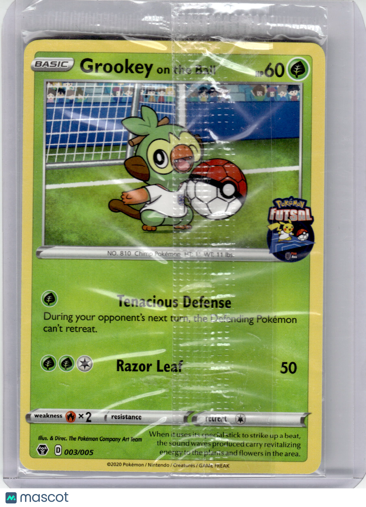 2020 Grookey On The Ball Pokemon Futsal Promo #3 (Sealed)