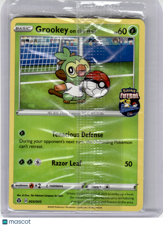 2020 Grookey On The Ball Pokemon Futsal Promo #3 (Sealed)