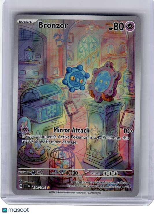 2024 Pokemon Bronzor Temporal Forces Illustration Rare Holo #170 Near Mint