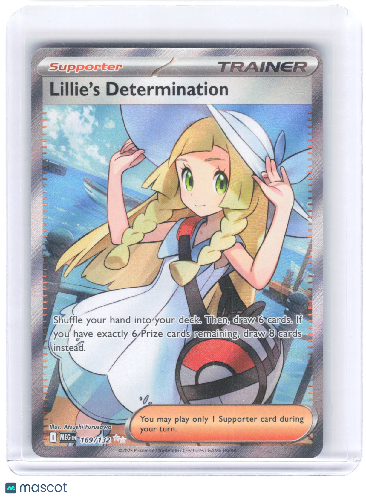 2025 Pokemon—Lillie's Determination #169/132 Mega Evolutions—SIR